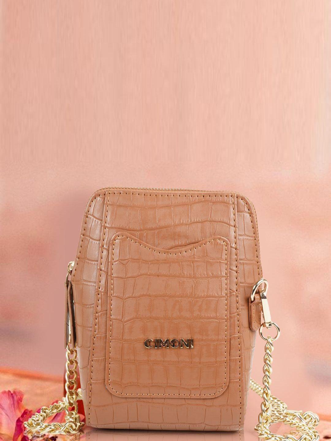 cimoni textured structured sling bag