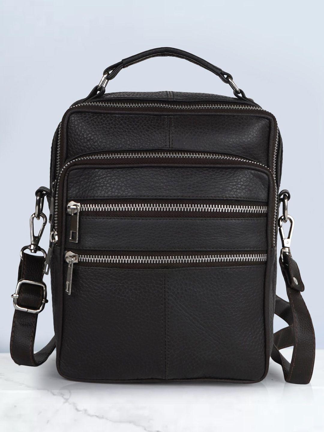 cimoni unisex leather sling bag
