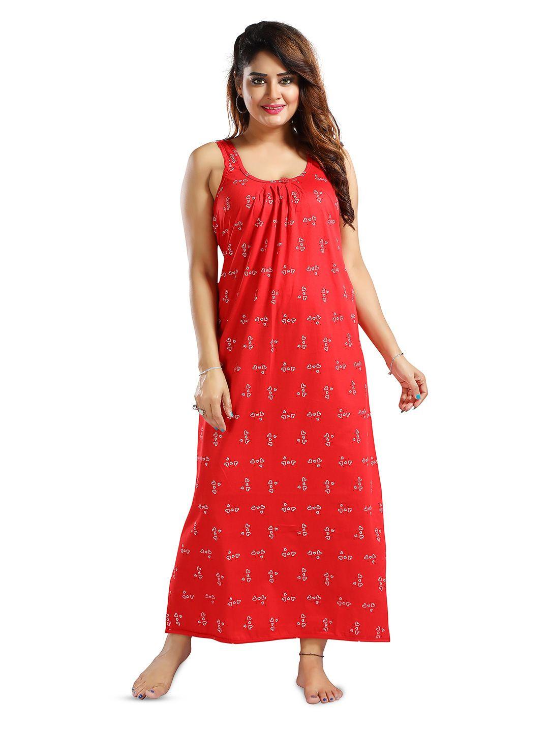 cinco graphic printed sleeveless maxi nightdress