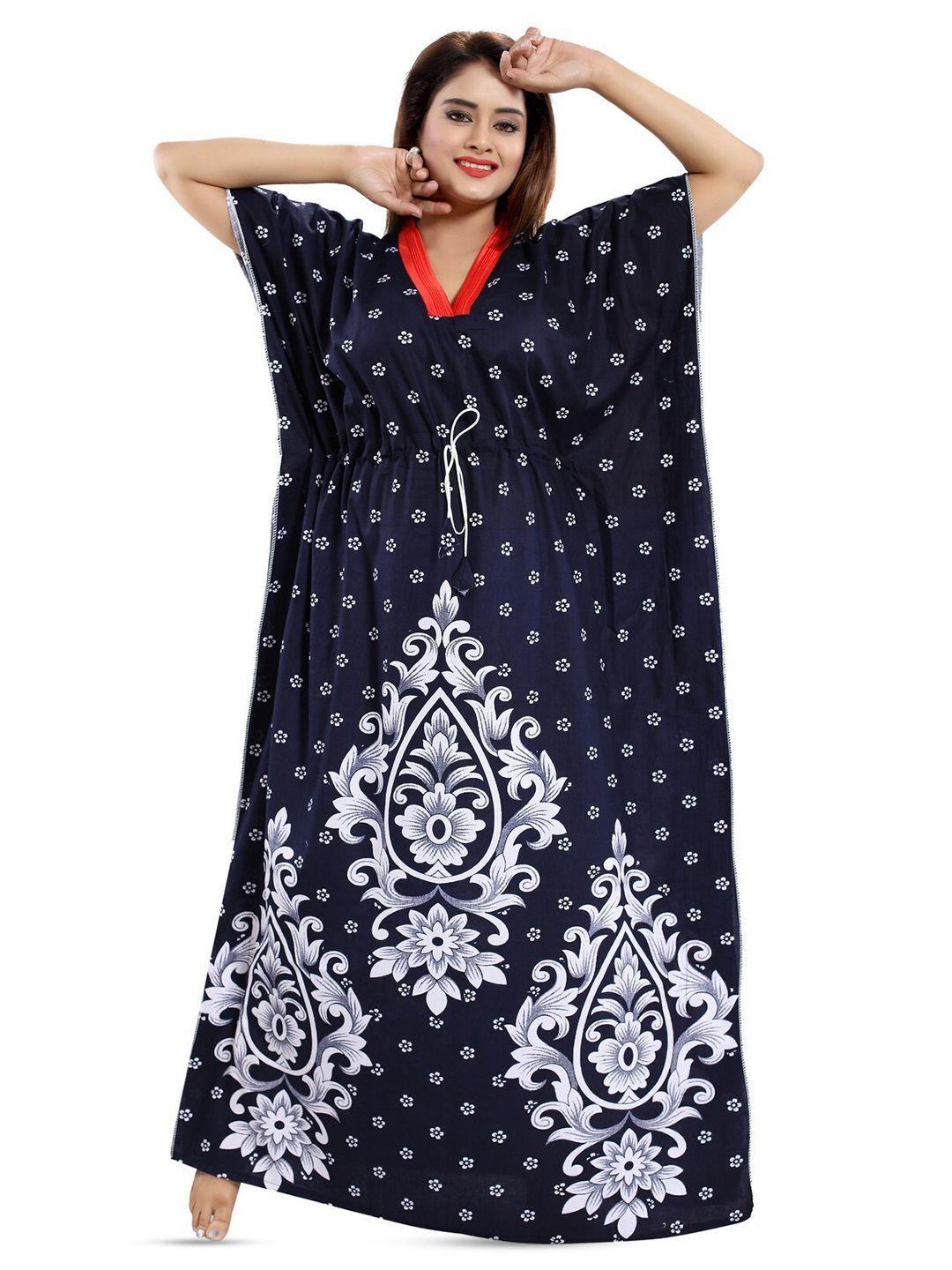 cinco printed maxi kaftan nightdress