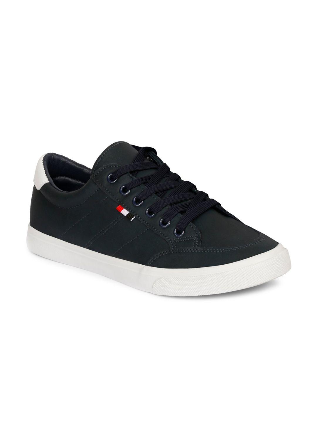 cipramo sports men navy blue pu sneakers