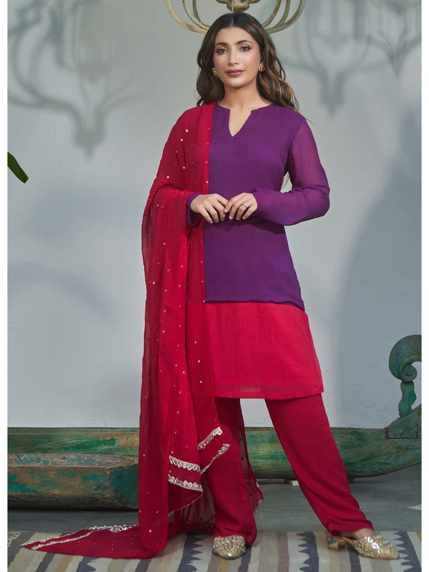 cister co colour block kurta