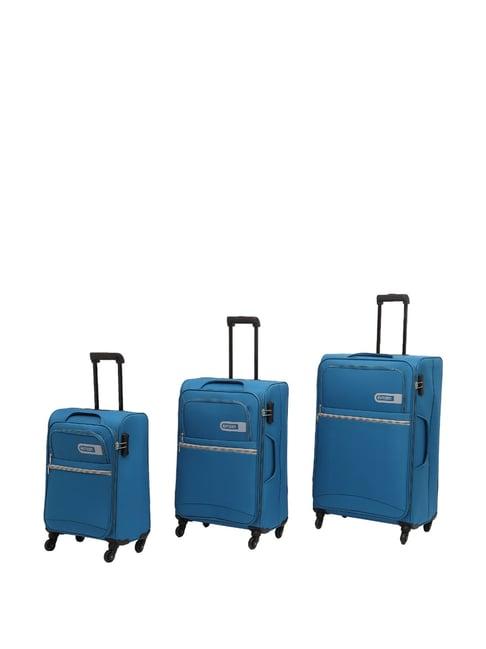 citizen journey pulse blue solid trolley bag pack of 3 - 58 cms, 68 cms & 78 cms