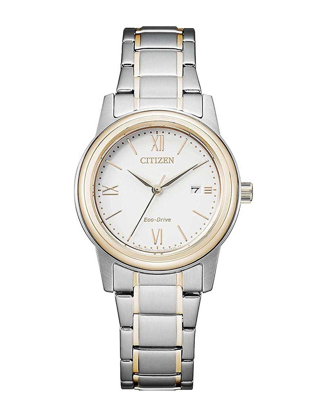 citizen women stainless steel bracelet style straps analogue watch fe1226-82a