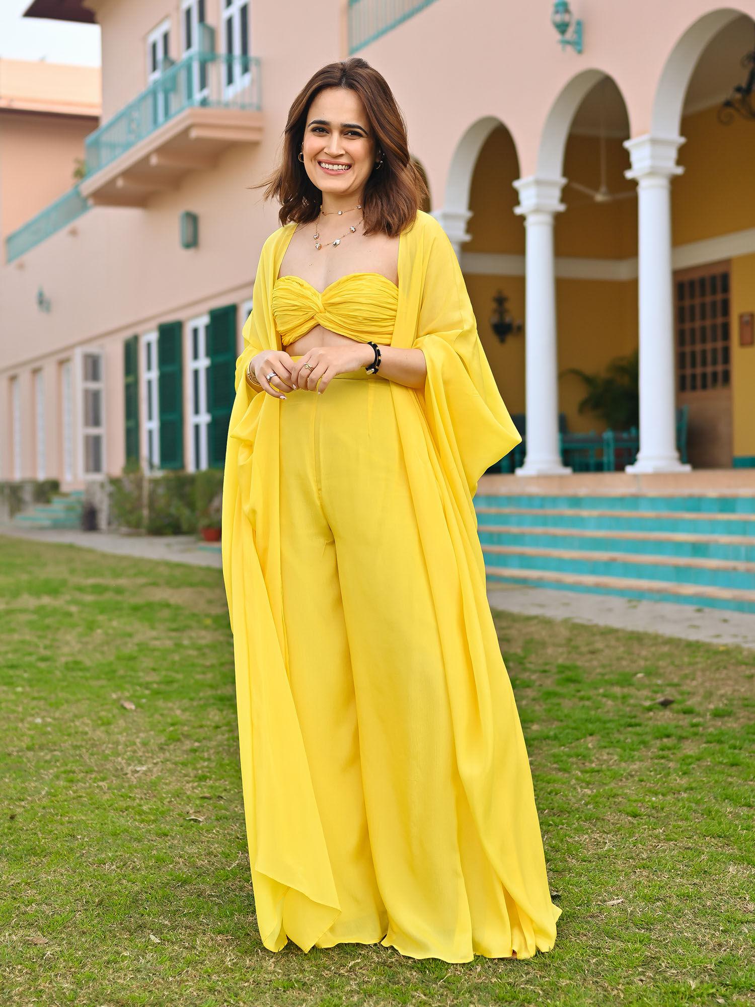 citrine sorbet yellow co-ord (set of 3)