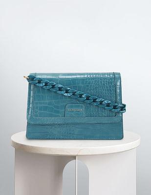 city girl textured sling bag