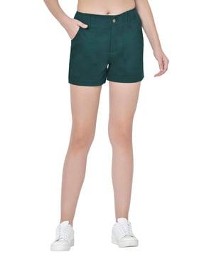 city shorts with elasticated waistband