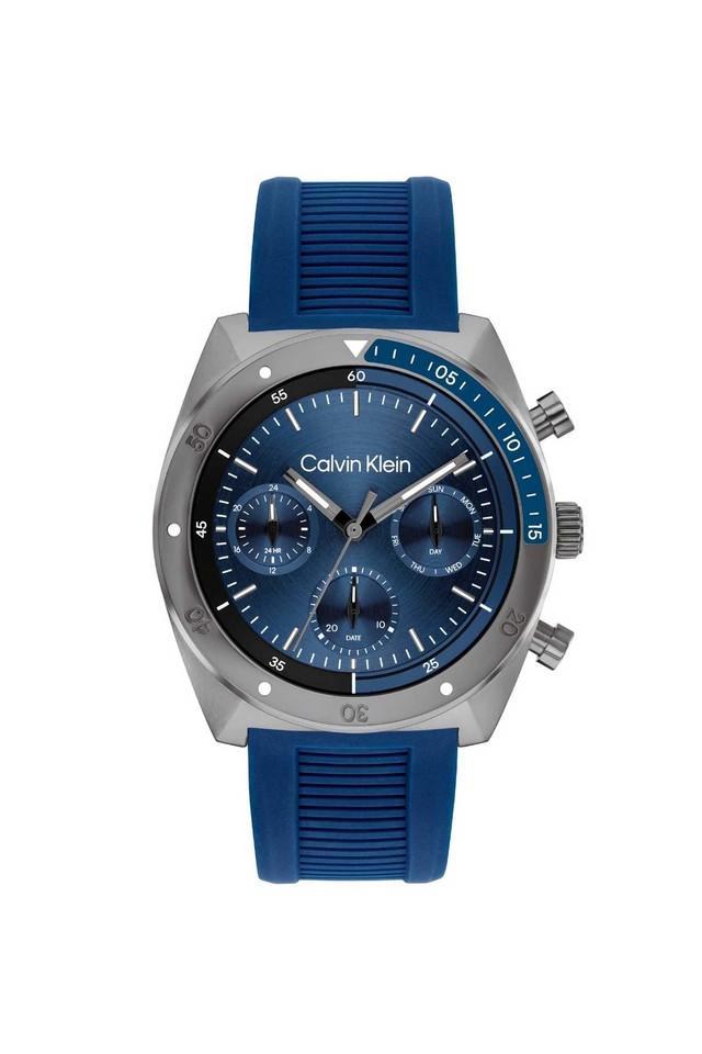 ck flex multi-function blue tonneau dial mens watch - 25200468