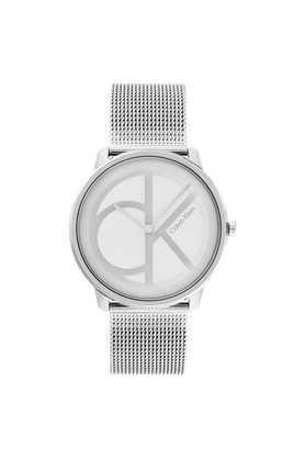 ck iconic 40 mm silver stainless steel analog watch for unisex + 25200027
