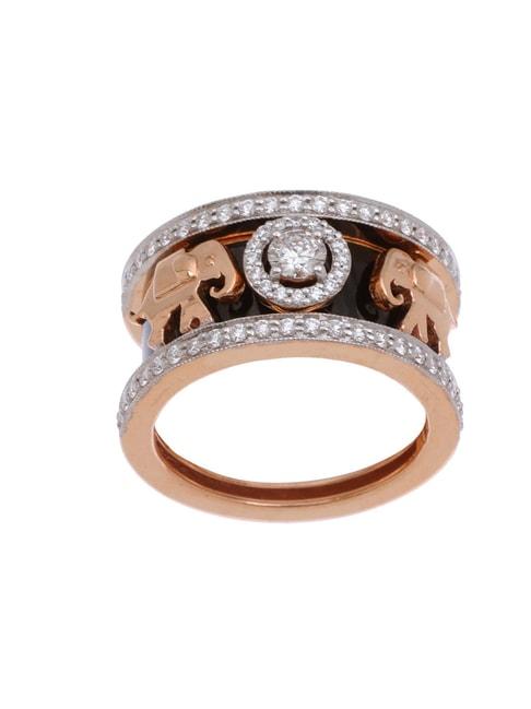 ckc 18k gold & diamond ring for women