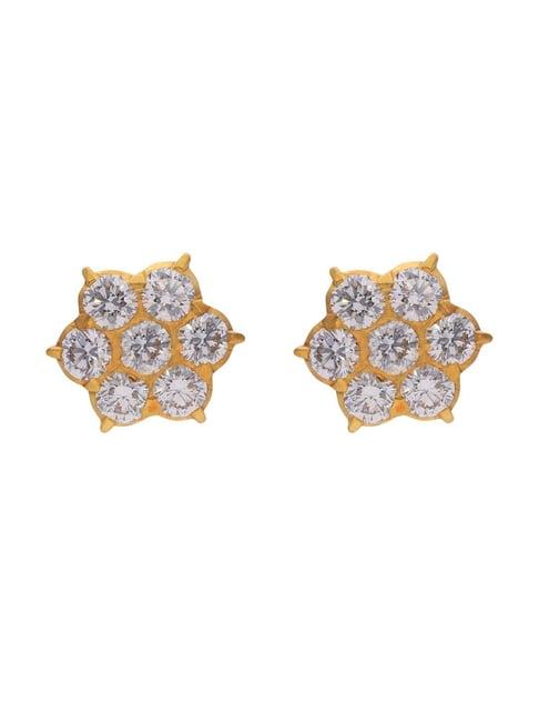 ckc 22k gold & diamond earrings for women