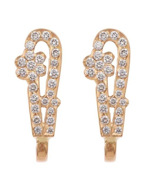 ckc 22k gold & diamond earrings for women