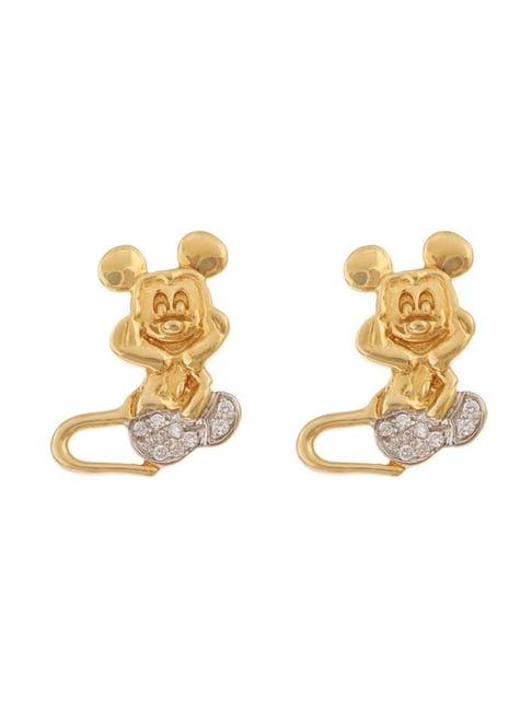 ckc 18k gold & diamond earrings for women