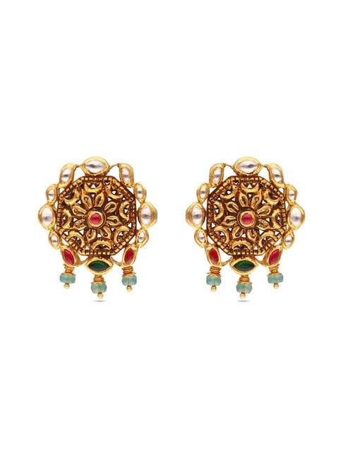 ckc 22k gold earrings for women