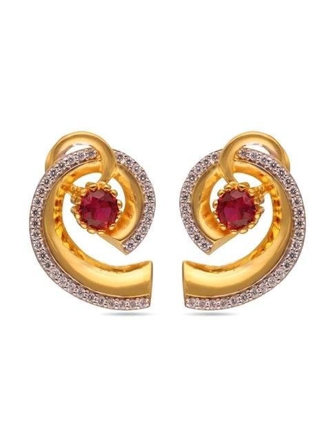 ckc 22k gold earrings for women