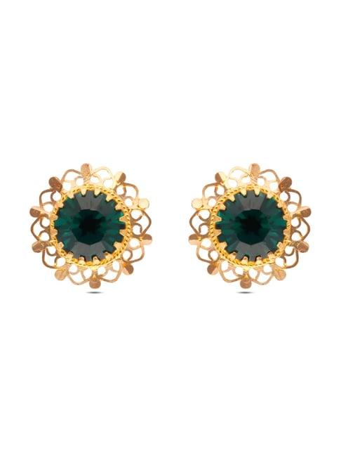 ckc 22k traditional gold earrings for women