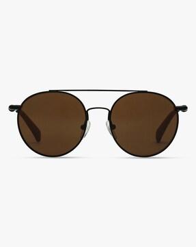 ckj 163 001 50 s uv-protected round sunglasses