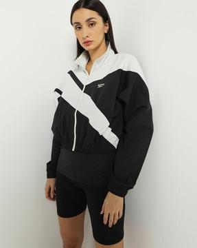 cl ae fr tt zip-front jacket with insert pockets