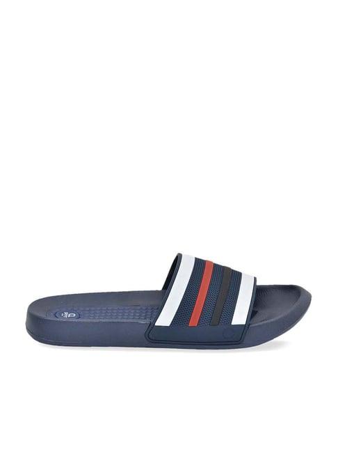 cl sport by carlton london men's navy slides