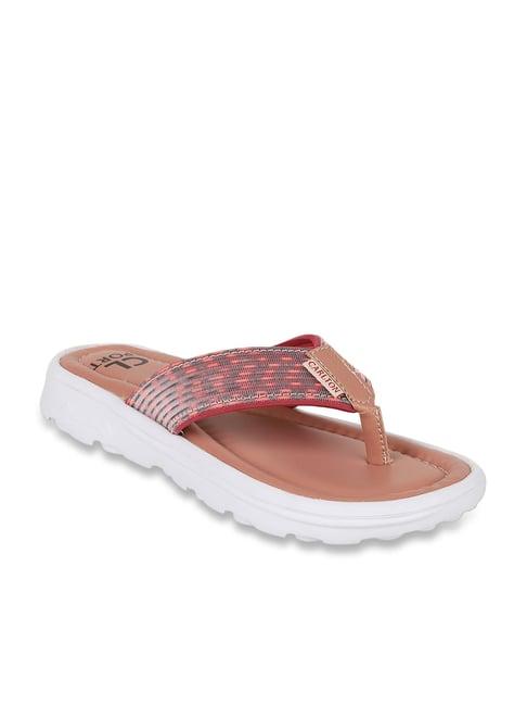 cl sport by carlton london women's nude thong sandals