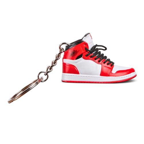 cla6 3d sneaker keychain | miniature shoe keyring | handcrafted and hand-painted | diverse collection | unisex (aj1 chicago, aj1 (1 pc))