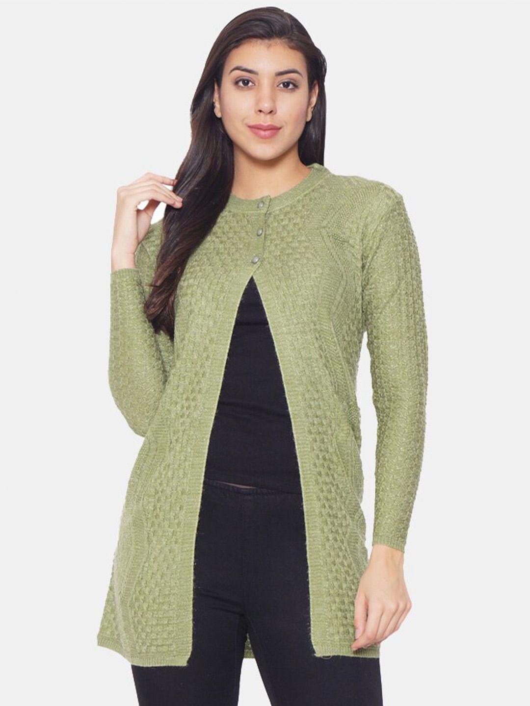 clapton cable knit woollen longline cardigan