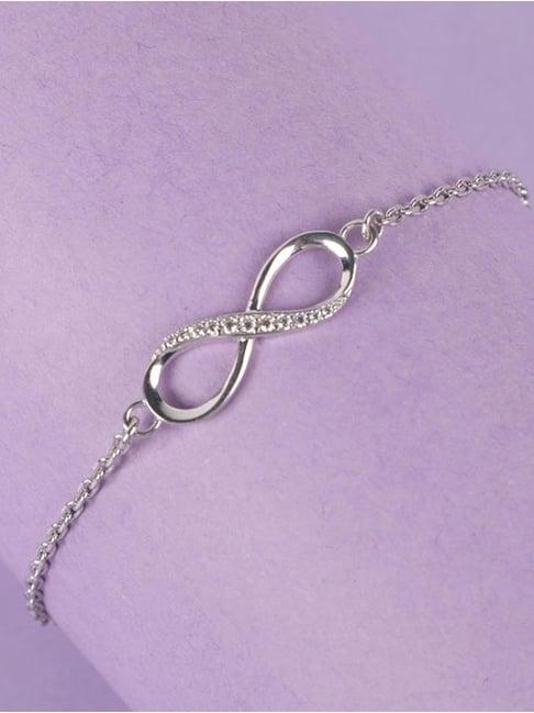 clara 92.5 sterling silver infinity bracelet for women