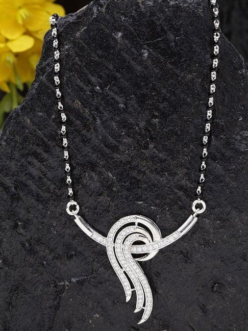 clara zoe 92.5 sterling silver mangalsutra