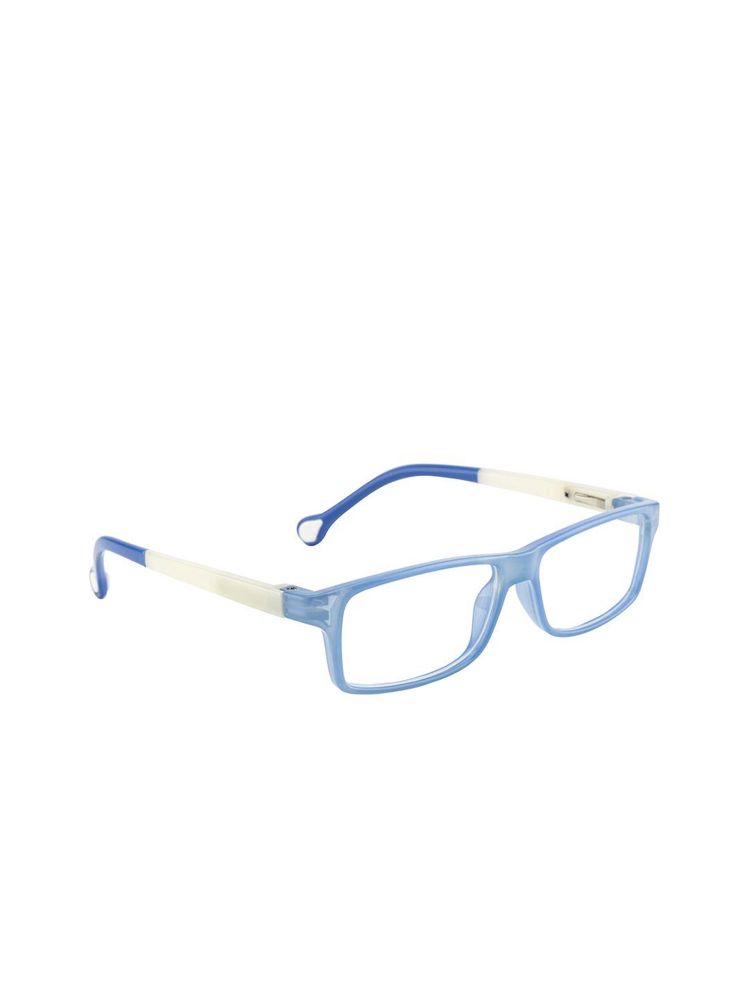 clark n palmerkids blue & white colourblocked full rim rectangle frames cnp-y129-c4