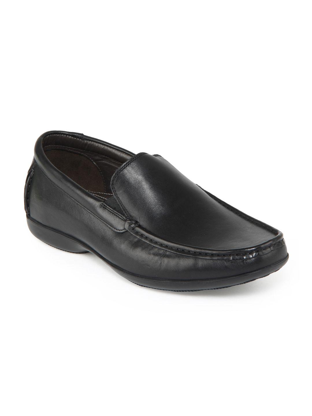 clarks men black semi-formal shoes