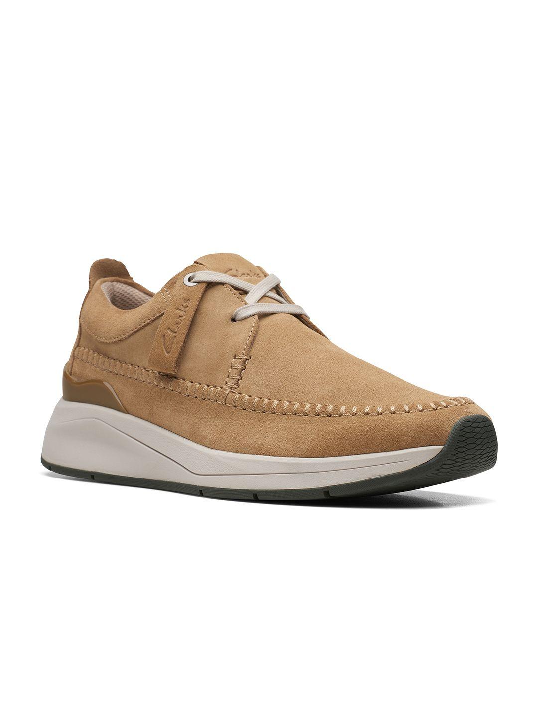 clarks-men-brown-suede-sneakers