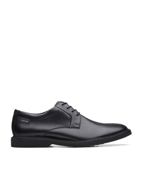 clarks men's atticusltlogtx black derby shoes
