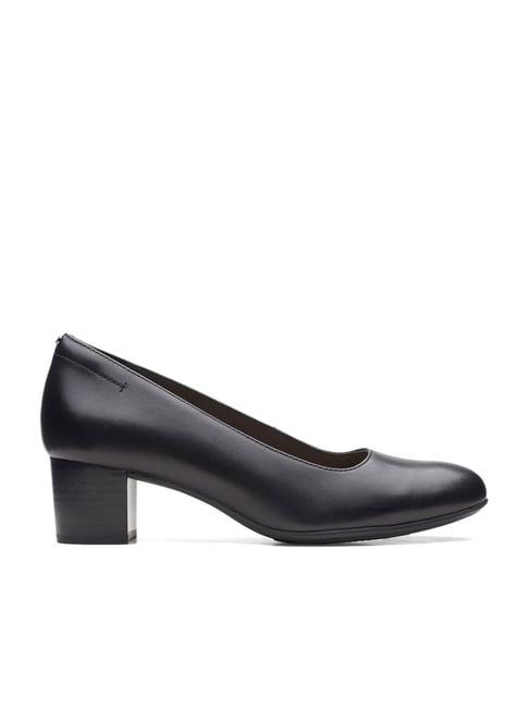clarks women's linnae black pump shoes