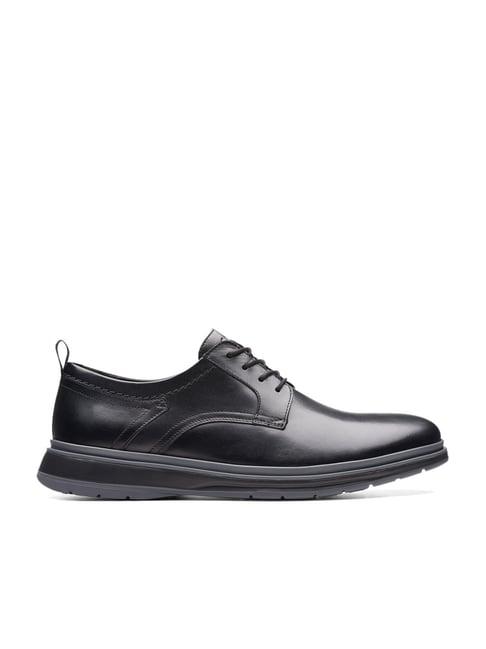 clarks men's chantry lo black derby shoes