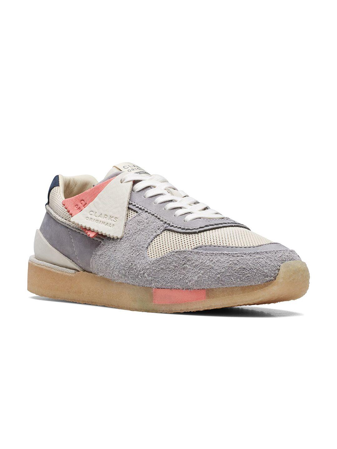 clarks men torrun colourblocked nubuck sneakers