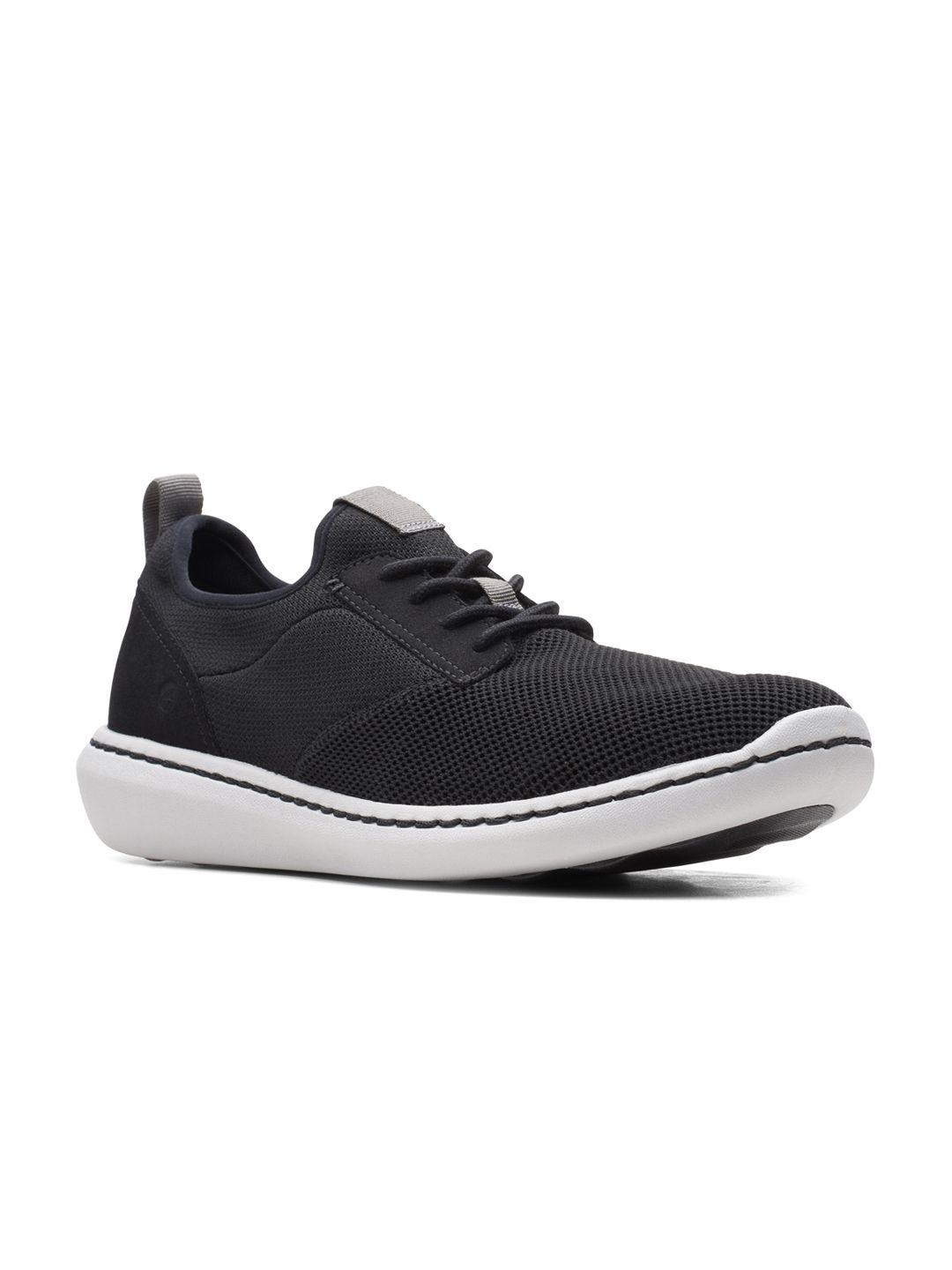 clarks men woven design textile sneakers