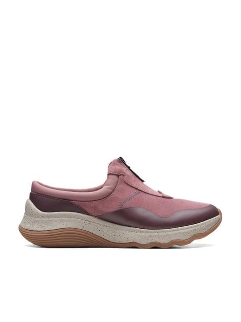 clarks women's jaunt way dark rose walking shoes