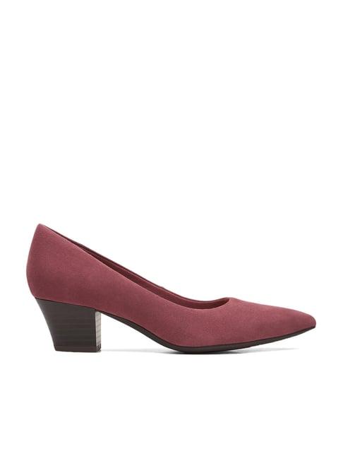 clarks women's teresa step red pump shoes