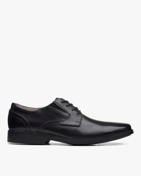 clarkslite low-top leather derby shoes