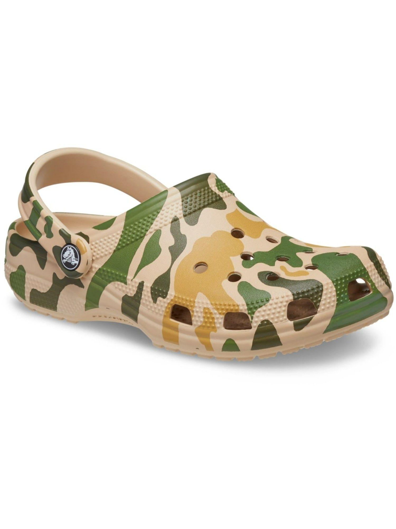 classic multi color unisex adults camouflage clog