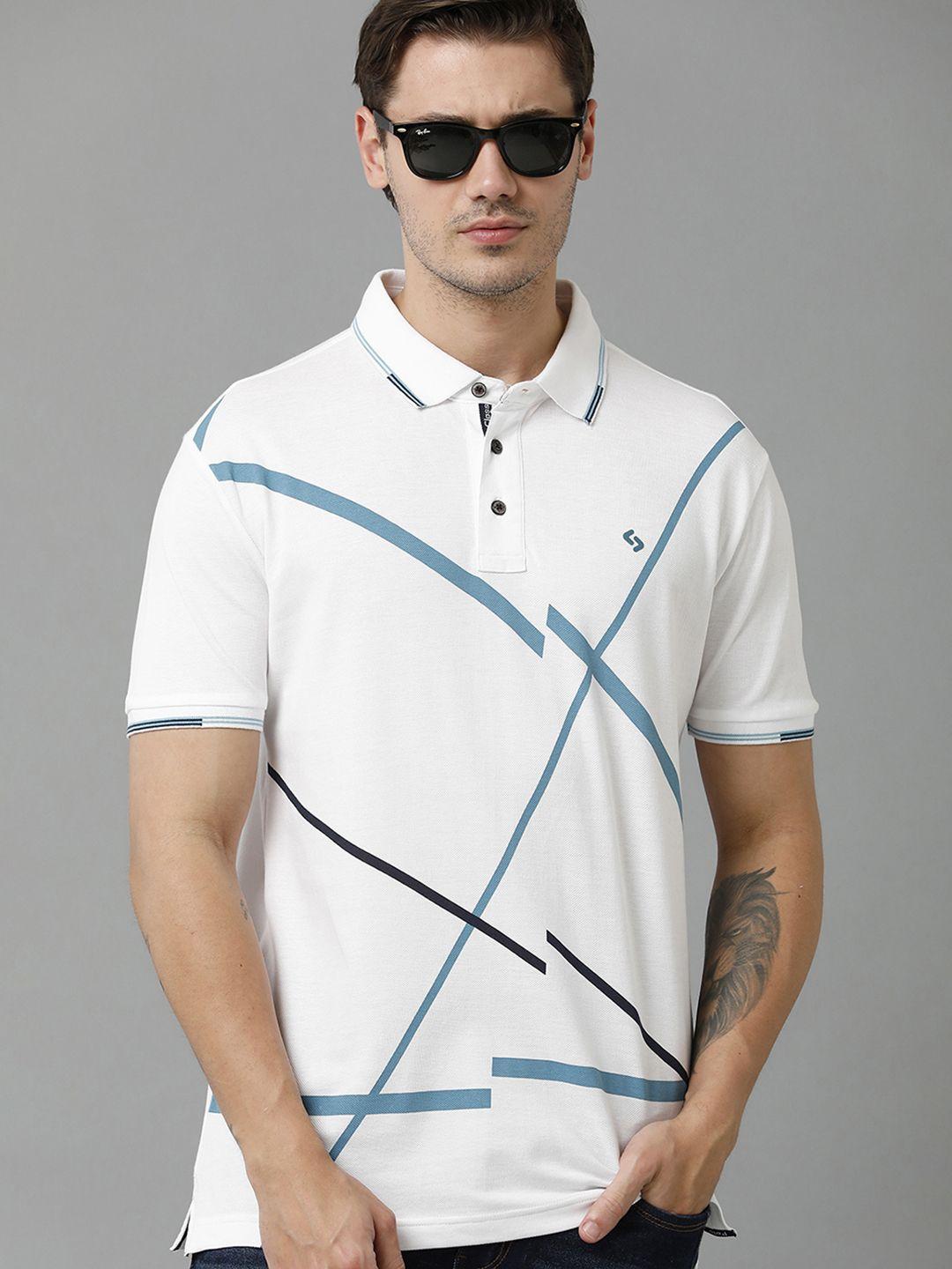 classic polo men geometric printed cotton t-shirt
