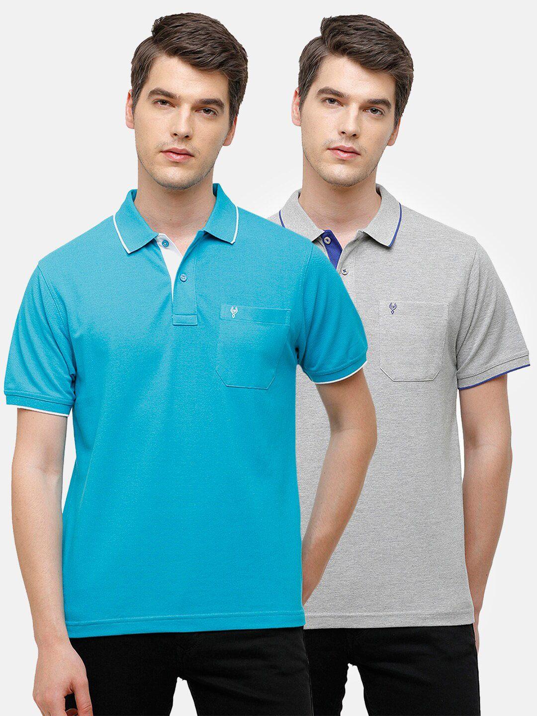 classic polo men pack of 2 multicoloured polo collar t-shirts