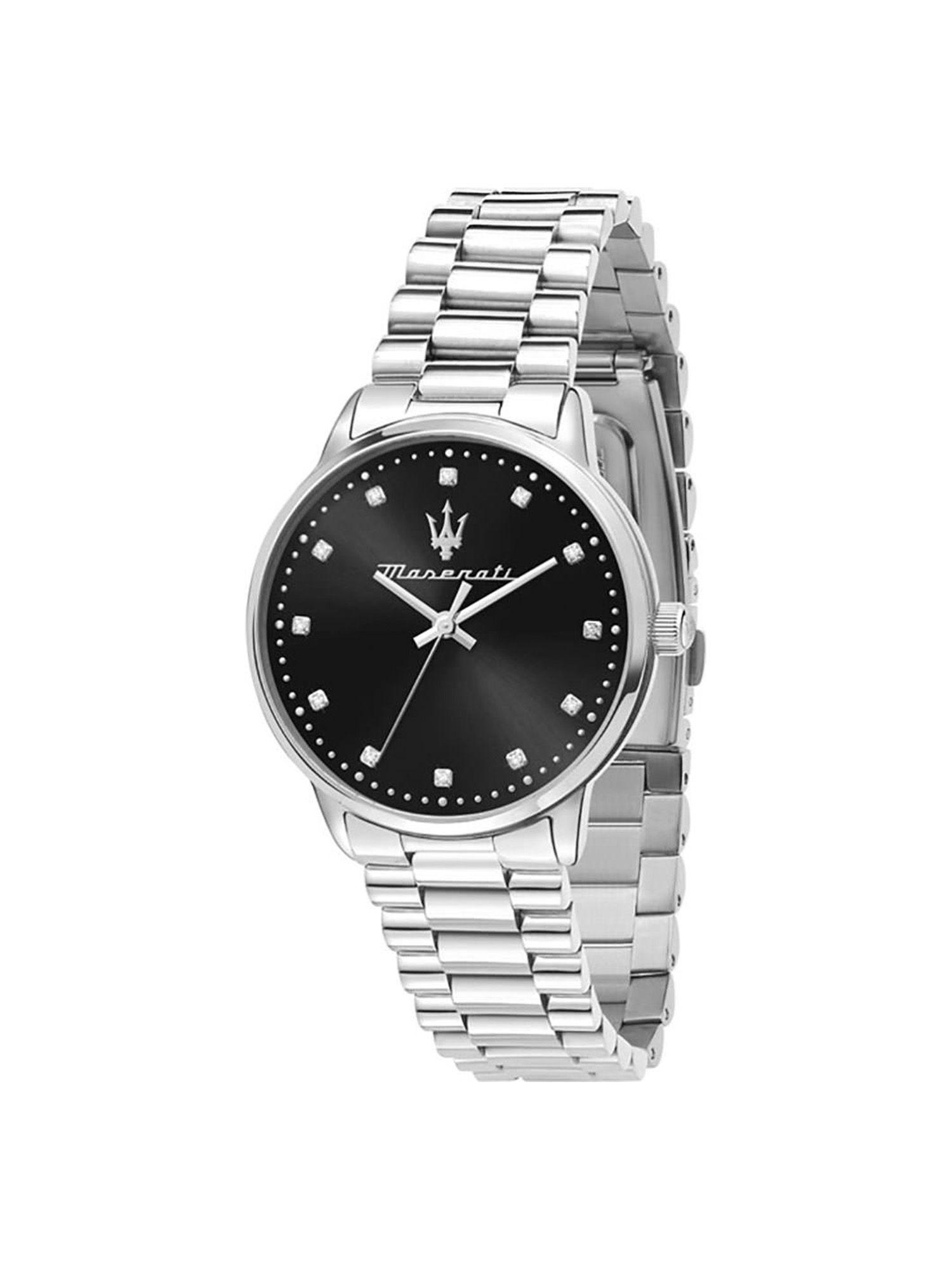 classic analog dial colour black women watch - r8853147504