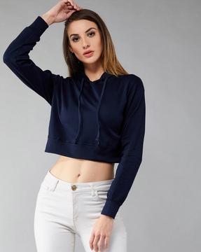 classic crop hoodie