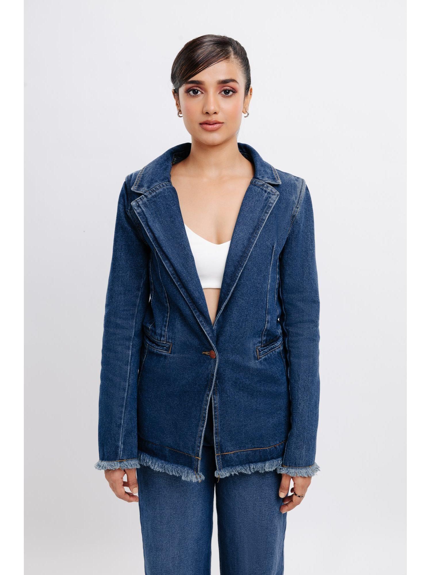 classic denim vintage blazer