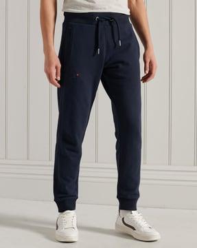 classic joggers with drawstring fastening