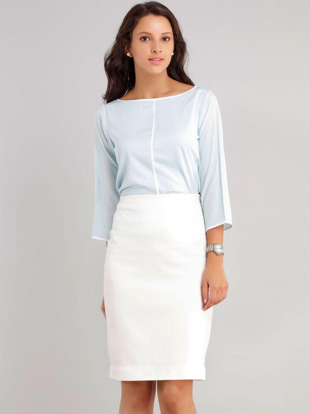 classic pencil skirt - white