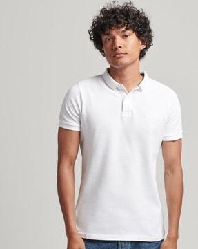 classic pique relaxed fit polo t-shirt