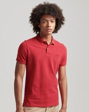 classic pique relaxed fit polo t-shirt