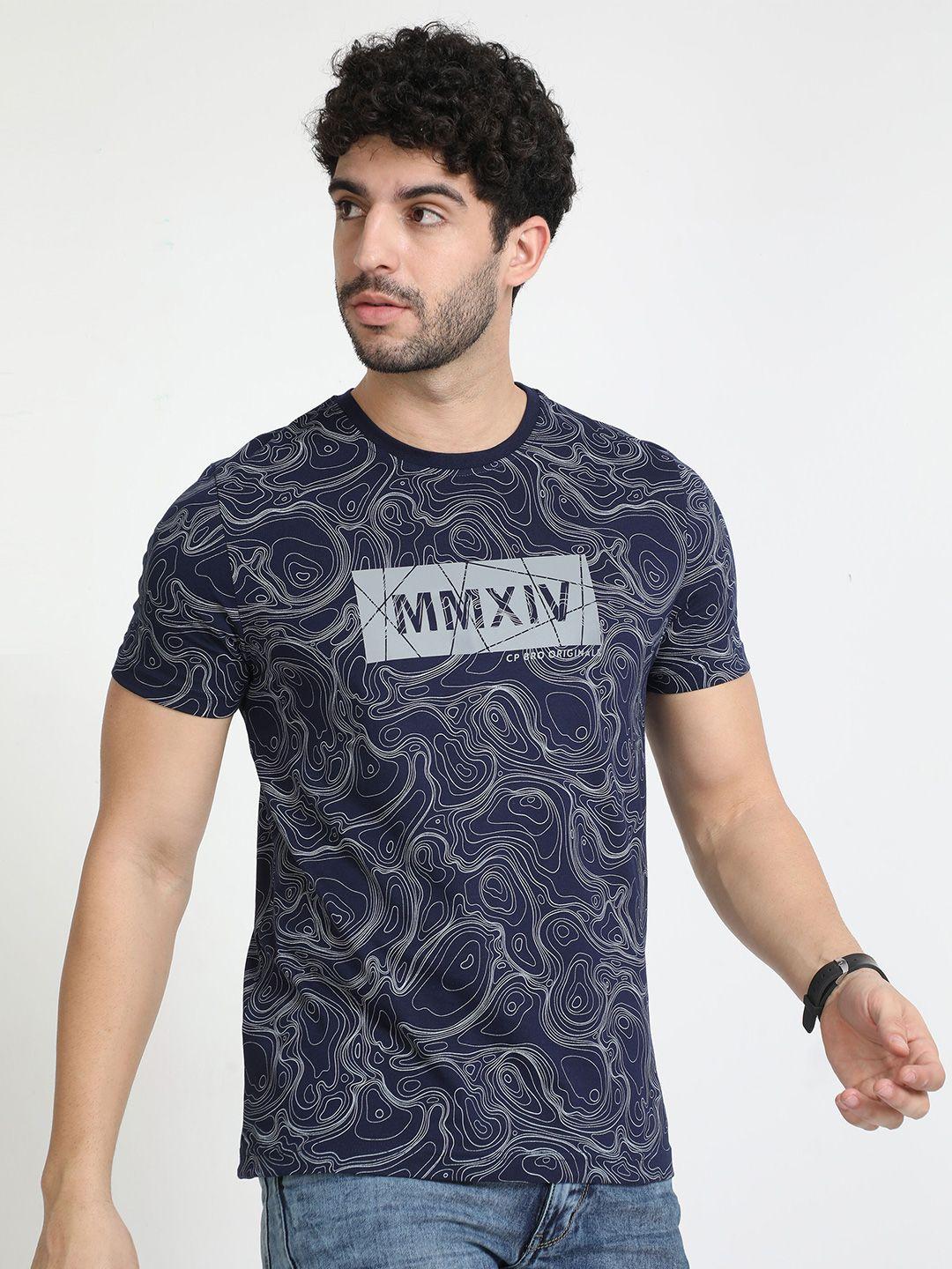 classic polo abstract printed cotton slim fit t-shirt